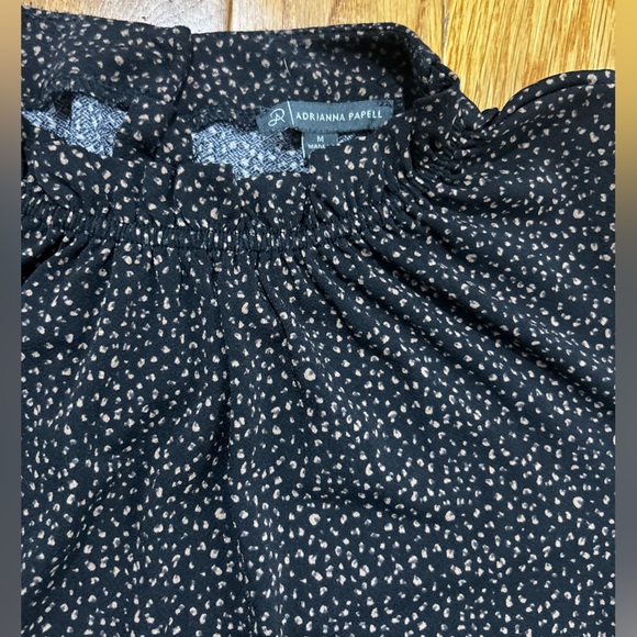 Adrianna Papell Black and Cream Blouse Elegant Top - Picture 2 of 16